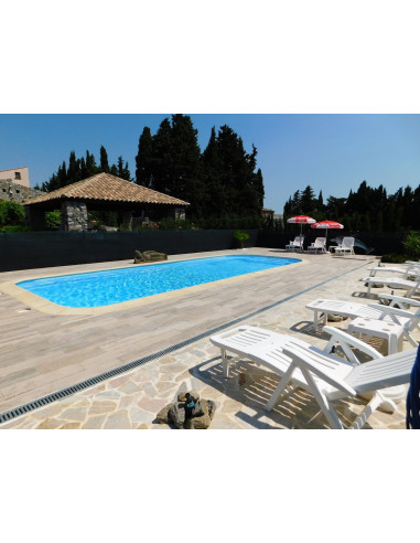 alquiler de casa, piscina, amueblada cerca del centro de la ciudad de Perpignan